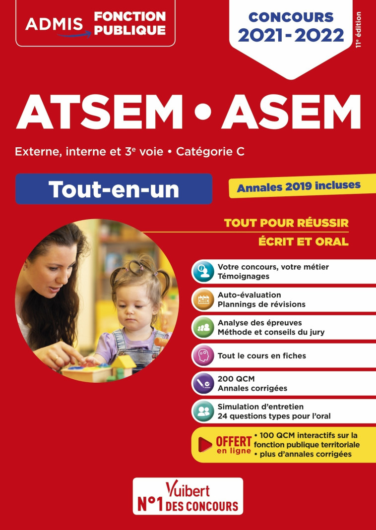 Concours ATSEM et ASEM - Catégorie C - Tout-en-un - Élodie Laplace - VUIBERT