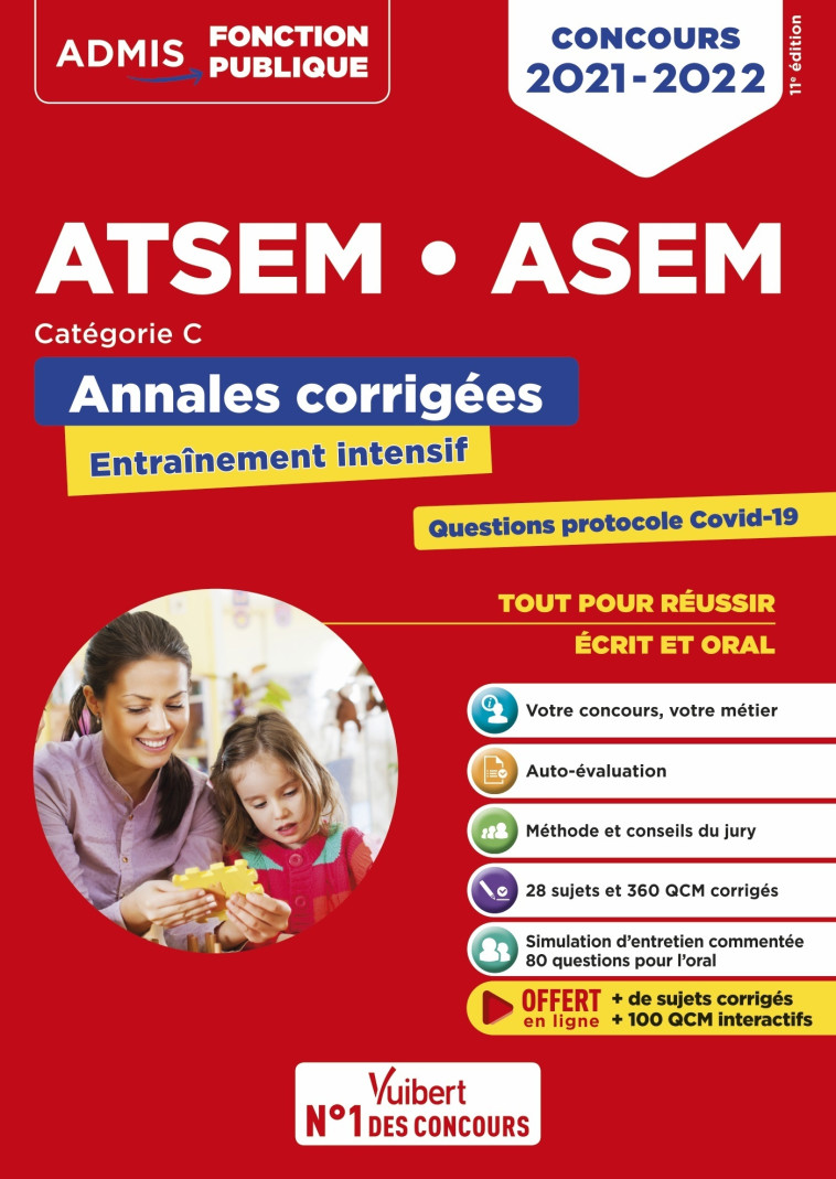 Concours ATSEM et ASEM - Catégorie C - Annales corrigées - Caroline Dubuis-Morel, Élodie Laplace - VUIBERT