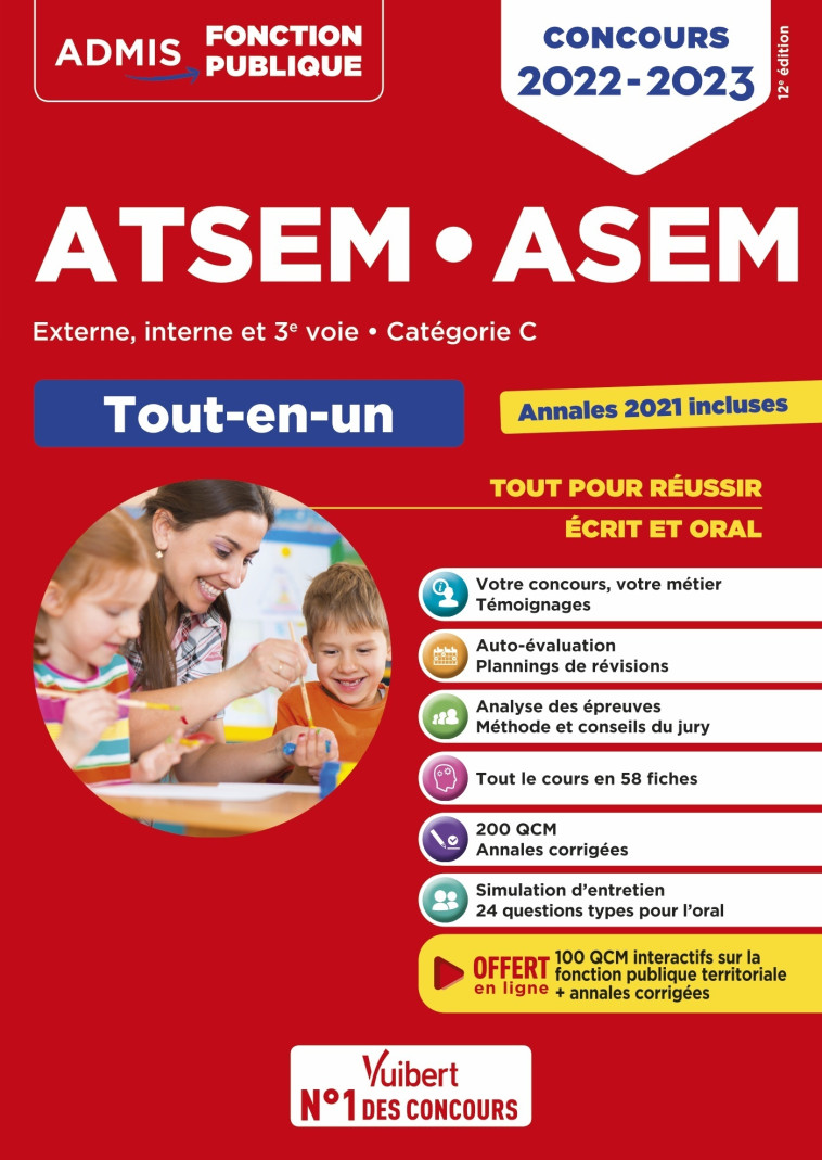 Concours ATSEM et ASEM - Catégorie C - Tout-en-un - Élodie Laplace - VUIBERT