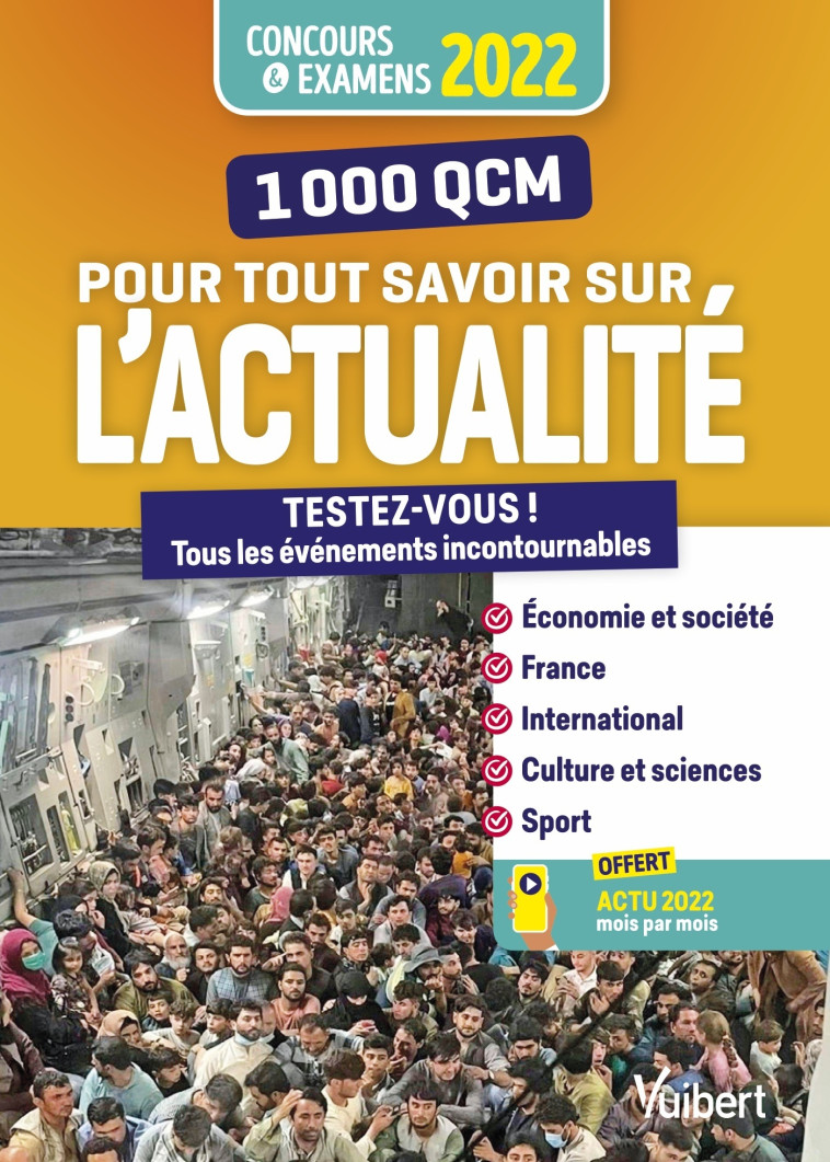 1000 QCM pour tout savoir sur l'actualité 2021-2022 - Rémi Pérès - VUIBERT