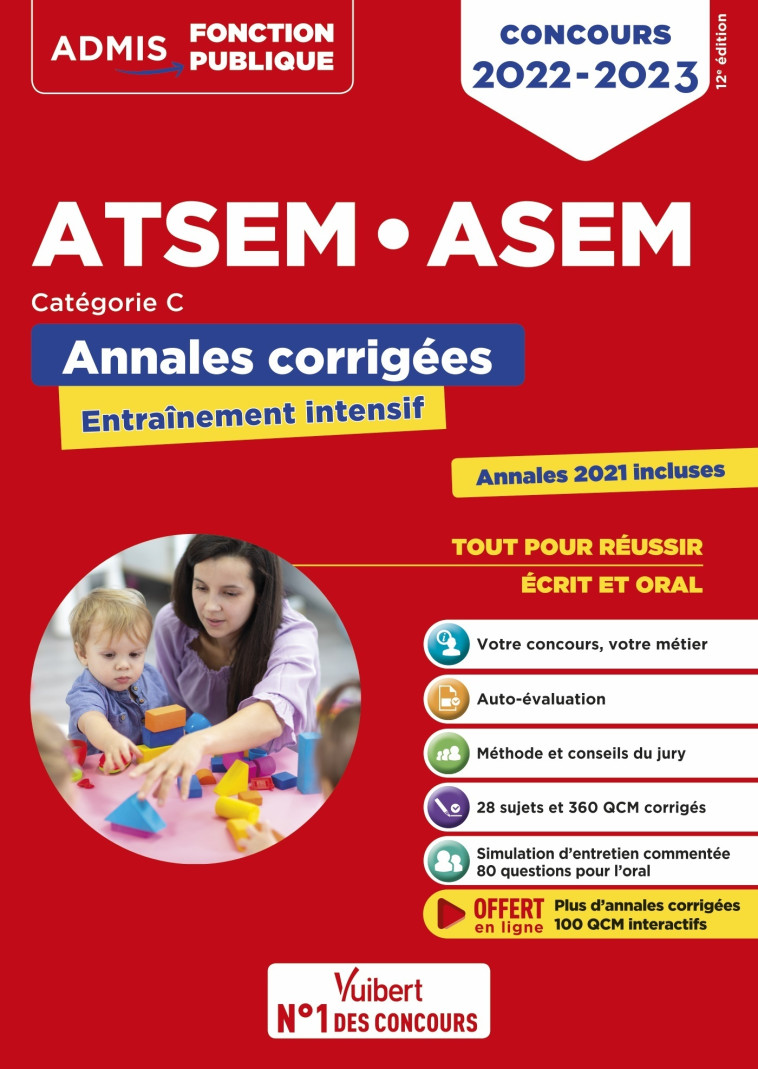 Concours ATSEM et ASEM - Catégorie C - Annales corrigées - Caroline Dubuis, Élodie Laplace, Caroline Dubuis-Morel - VUIBERT