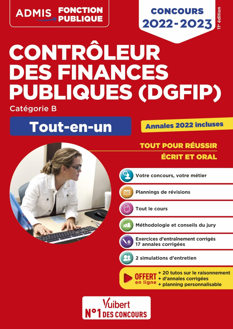 Concours Contrôleur des Finances publiques (DGFIP) - Catégorie B - Tout-en-un - Pascal Eynard, René Guimet, Dominique Dumas, Mélanie Hoffert, Pierre-Brice Lebrun, Frédéric Ingelaere, Olivier Sorel, Mélanie Pierron, Frédéric Bottaro - VUIBERT