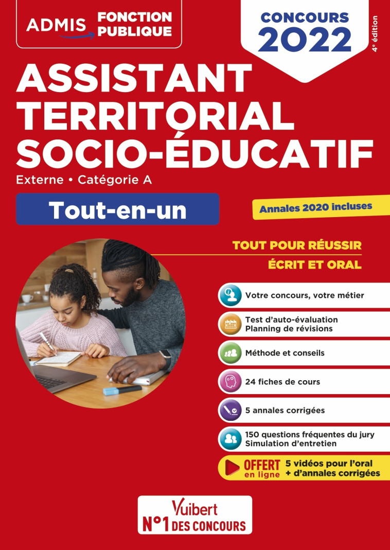 Concours Assistant territorial socio-éducatif - Catégorie A - Tout-en-un - Fabienne Geninasca, Céline Tatat - VUIBERT