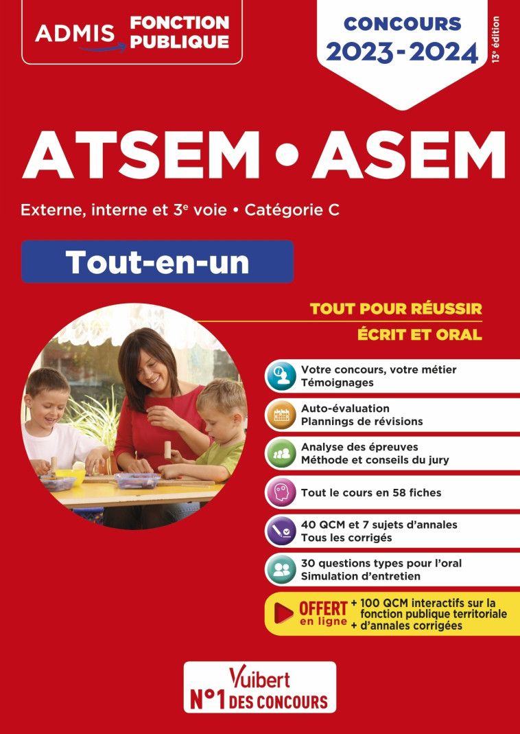 Concours ATSEM et ASEM - Catégorie C - Tout-en-un - Élodie Laplace - VUIBERT