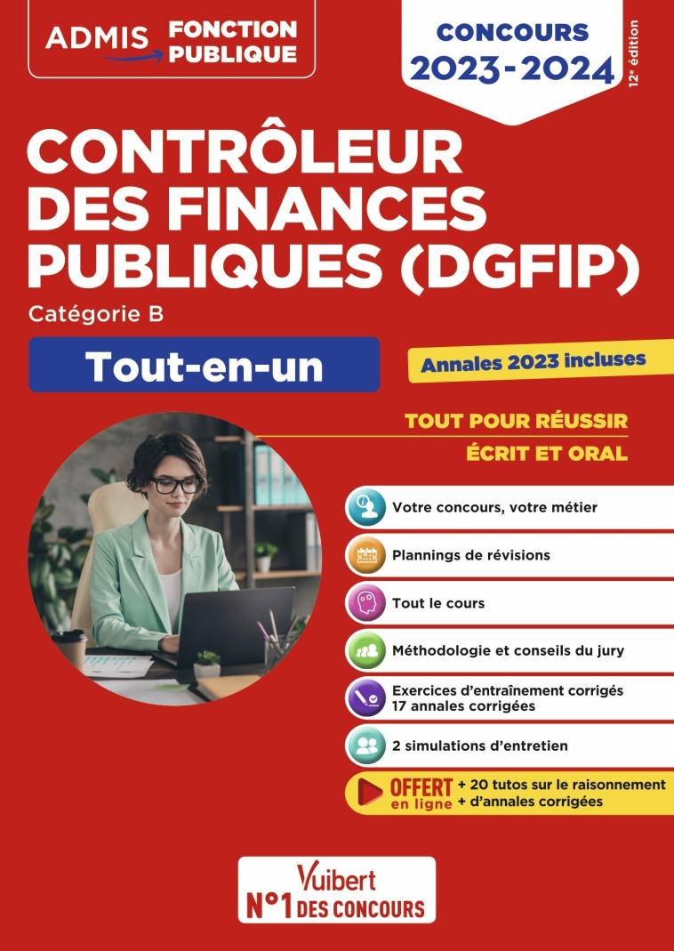 Concours Contrôleur des Finances publiques (DGFIP) - Catégorie B - Tout-en-un - Pascal Eynard, René Guimet, Dominique Dumas, Mélanie Hoffert, Pierre-Brice Lebrun, Frédéric Ingelaere, Olivier Sorel, Mélanie Pierron, Frédéric Bottaro - VUIBERT