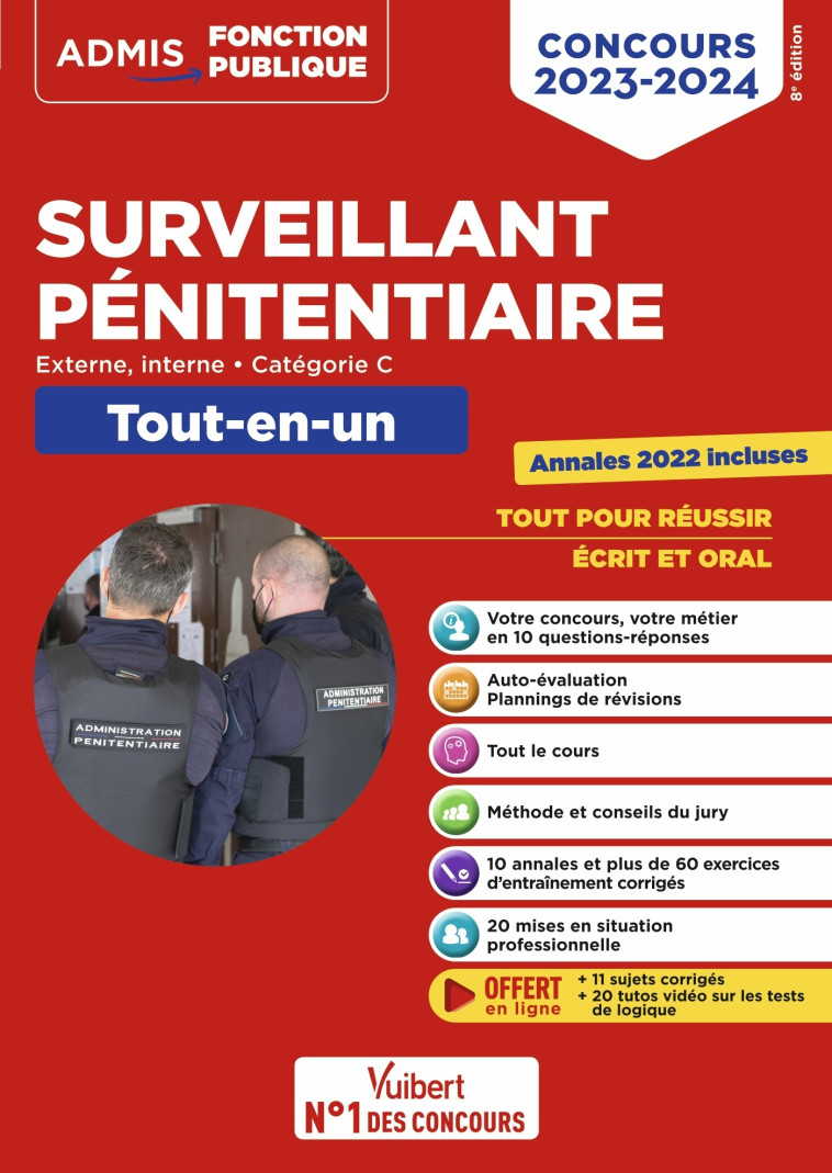 Concours Surveillant pénitentiaire - Catégorie C - Tout-en-un - Pierre-Brice Lebrun, Emmanuel Kerdraon, Christophe Blondel-Deblangy - VUIBERT