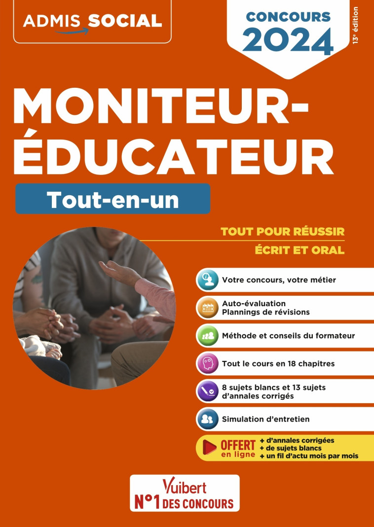 Concours Moniteur-éducateur - Le tout-en-un - Michel Billet, Eric Furstos, Georges Bergeron - VUIBERT