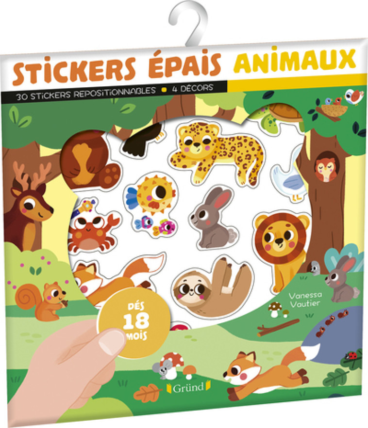 Stickers épais - Animaux - Vanessa Vautier - GRUND