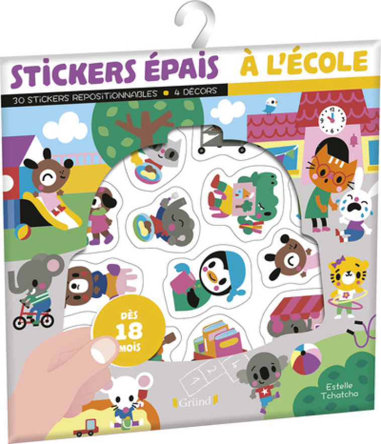 Stickers épais - À l'école - Estelle Tchatcha - GRUND