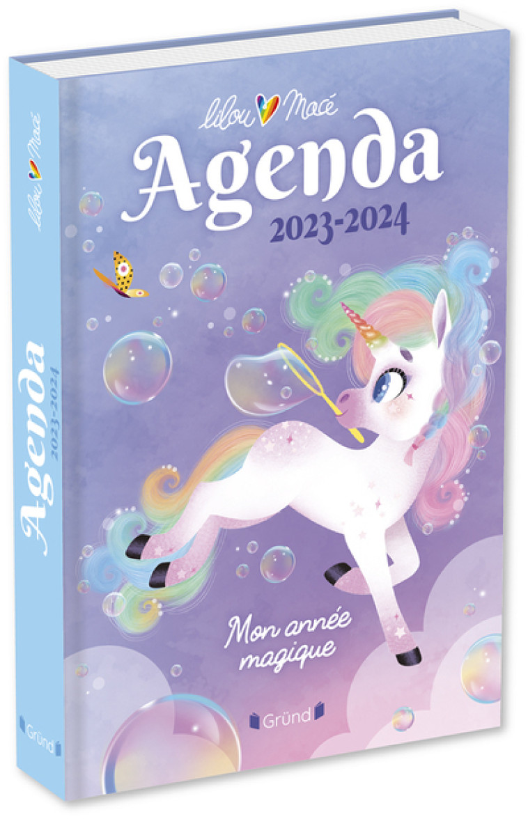 Agenda Lilou la licorne 2023-2024 - Lilou Macé, Marie-Rose Boisson - GRUND