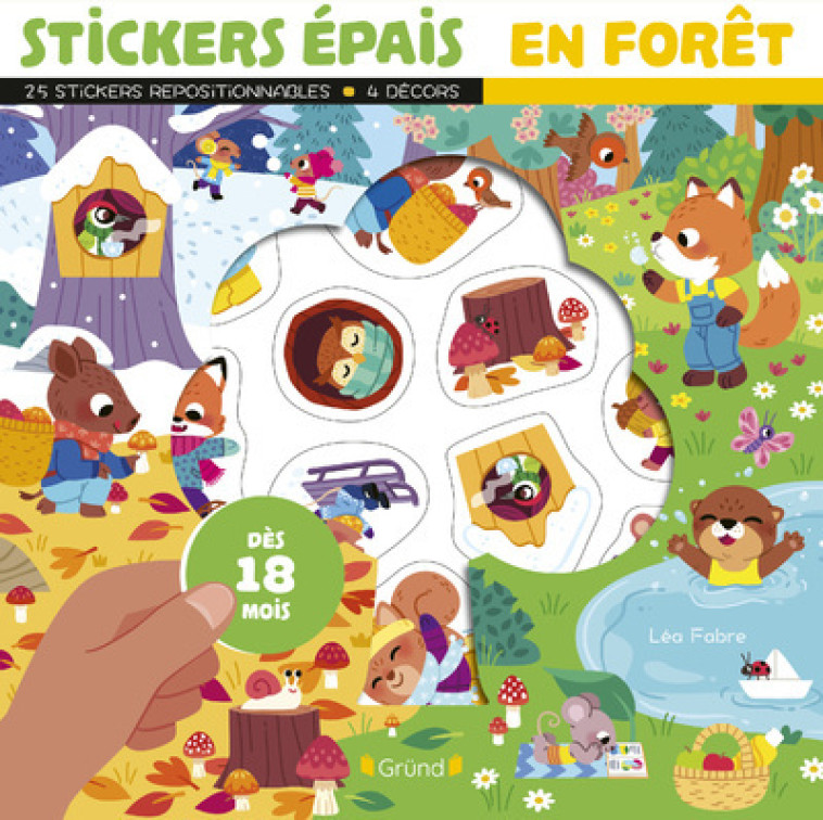 Stickers épais - En Forêt - Léa Fabre, Vanessa Vautier - GRUND