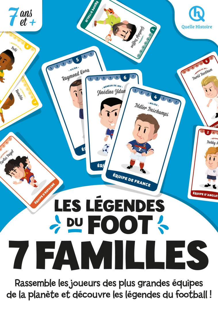 7 familles Légendes du foot (2nde Ed) - Quelle Histoire Studio Quelle Histoire Studio, Bruno Wennagel, Mathieu Ferret, Quelle Histoire Studio Quelle Histoire Studio,   - QUELLE HISTOIRE