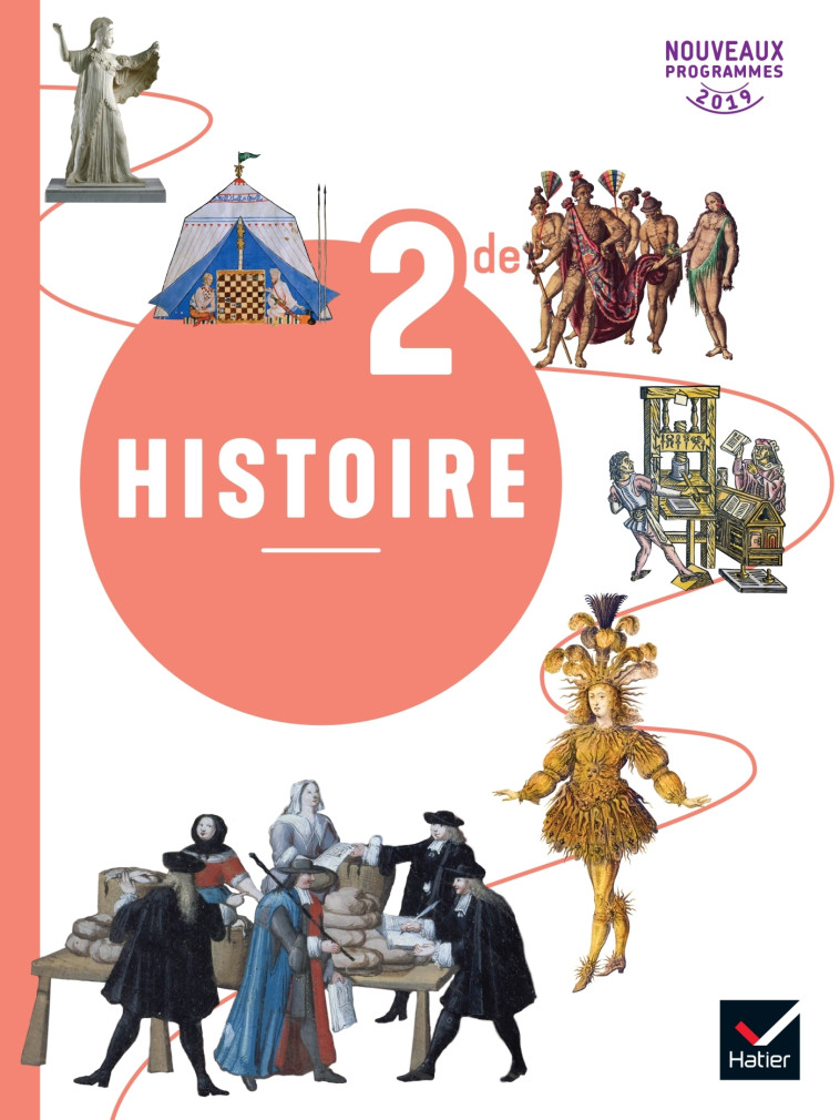 Histoire 2de - Éd. 2019 - livre de l'élève - Martin Ivernel, Jérôme Amichaud, Catherine Del Gamba, Guillaume D'Hoop, Arnaud Donneger, Evelyne Gayme, Matthieu Lecoutre, Jean Ruhlmann - HATIER