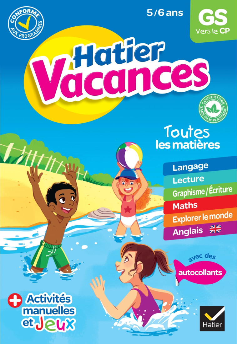 Cahier de vacances 2023 de la Grande section vers le CP 5/6 ans - Florence Doutremepuich, Françoise Perraud, Marie-Hélène Van Tilbeurgh - HATIER