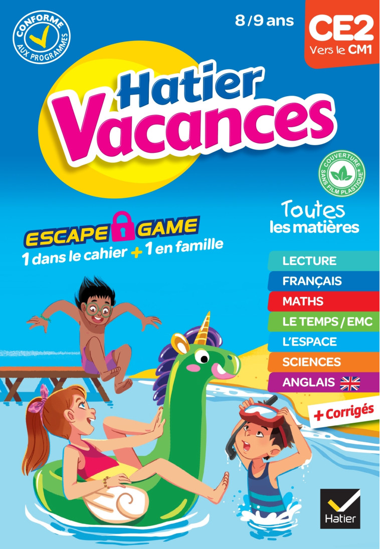 Cahier de vacances 2023 du CE2 vers le CM1 8/9 ans - Isabelle Cardron, Anne-Sophie Lanquetin - HATIER