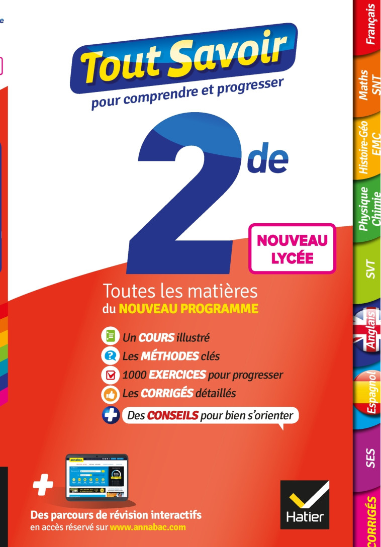 Tout savoir 2de Nouveau programme du Lycée - Tout en un - Jacques Bergeron, Florence Holstein, Didier Hourquin, Christophe Jeanmougin, Sylvain Leder, Nicolas Nicaise, Vincent Noury, François Porphire, Jean-Philippe Renaud, Louise Taquechel, Jeanne-France 