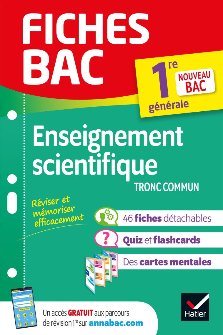 Fiches bac Enseignement scientifique 1re générale - Isabelle Bednarek - Maitrepierre, Guillaume Ehret, Laurent Le Floch, Alain Le Grand, Arnaud Mamique, Bruno Semelin - HATIER