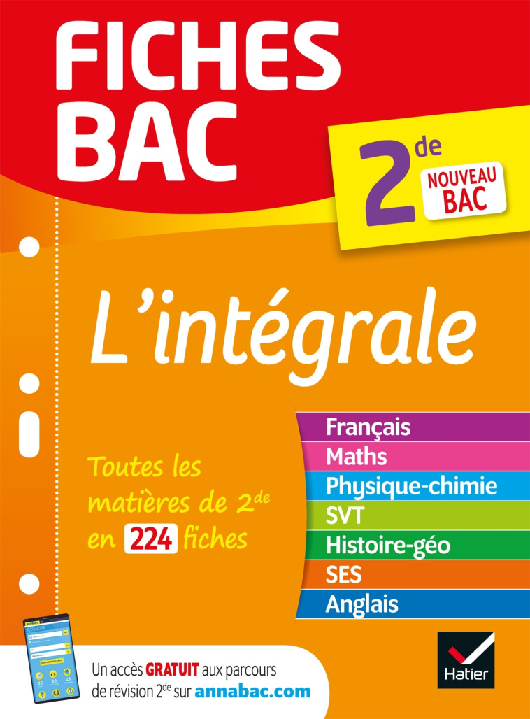 Fiches bac L'intégrale (tout-en-un) 2de - Nathalie Benguigui, Sylvain Leder, Fabien Madoz-Bonnot, Michèle Malavieille, François Porphire, Jean-Philippe Renaud, Christophe Roland, Jacques Royer, Patrice Brossard, Séverine Charon, Christophe Clavel, Bertran