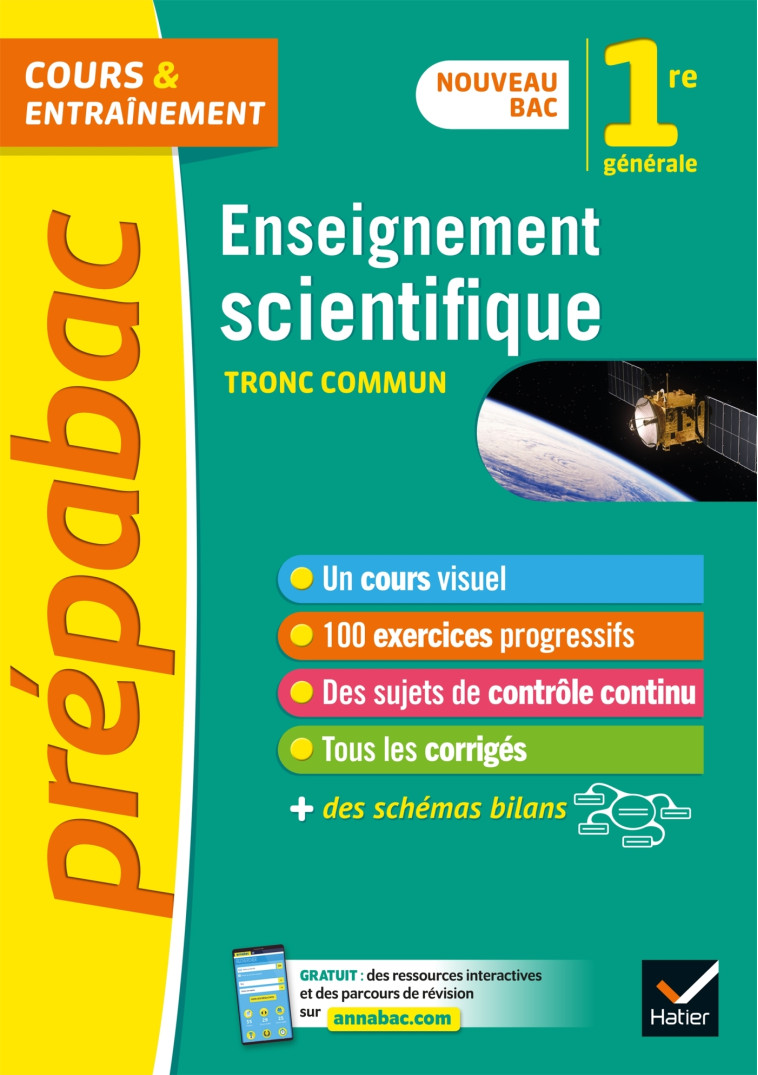 Prépabac Enseignement scientifique 1re générale - Isabelle Bednarek - Maitrepierre, Guillaume Ehret, Laurent Le Floch, Alain Le Grand, Arnaud Mamique, Bruno Semelin - HATIER