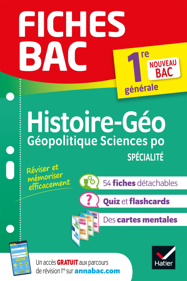 Fiches bac HGGSP 1re générale (spécialité) - Franck Rimbert, Cécile Gaillard, Cécile Gintrac, Vanessa Mercier, Laurent van De Wandel, Frederic Vienot - HATIER