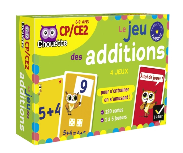 Chouette - Le jeu des additions CP/CE2 - Lucie Domergue, Muriel Iribarne, Lucie Domergue, Muriel Iribarne - HATIER