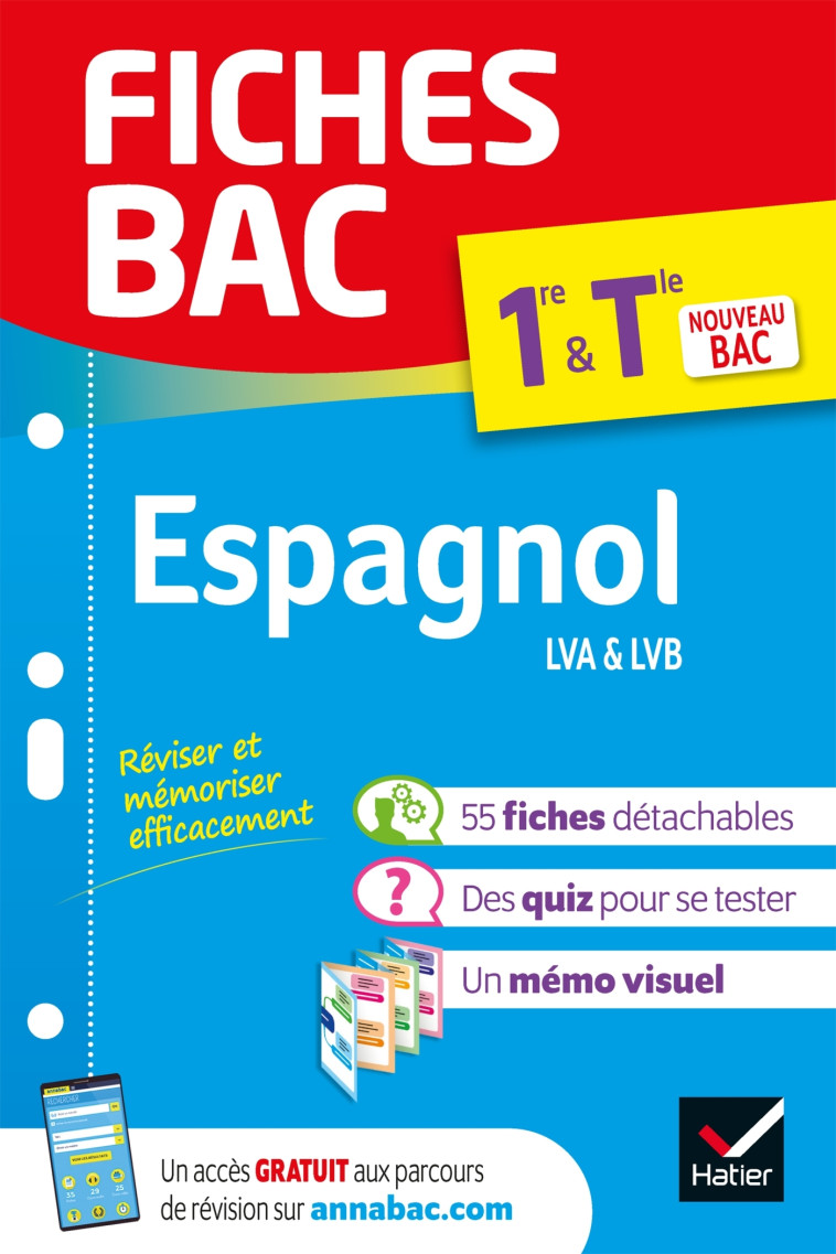 Fiches bac - Espagnol 1re/Tle  - Bac 2025 -   - HATIER