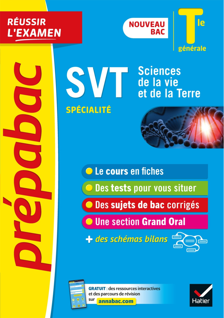 SVT Tle générale (spécialité) - Prépabac Réussir l'examen - Bac 2023 - Sébastien Castillo, Jonathan Faivre, Sabrina Gaillardou, Anne Le Nost, Hervé Mulard, Delphine Roumier, Bruno Vah - HATIER