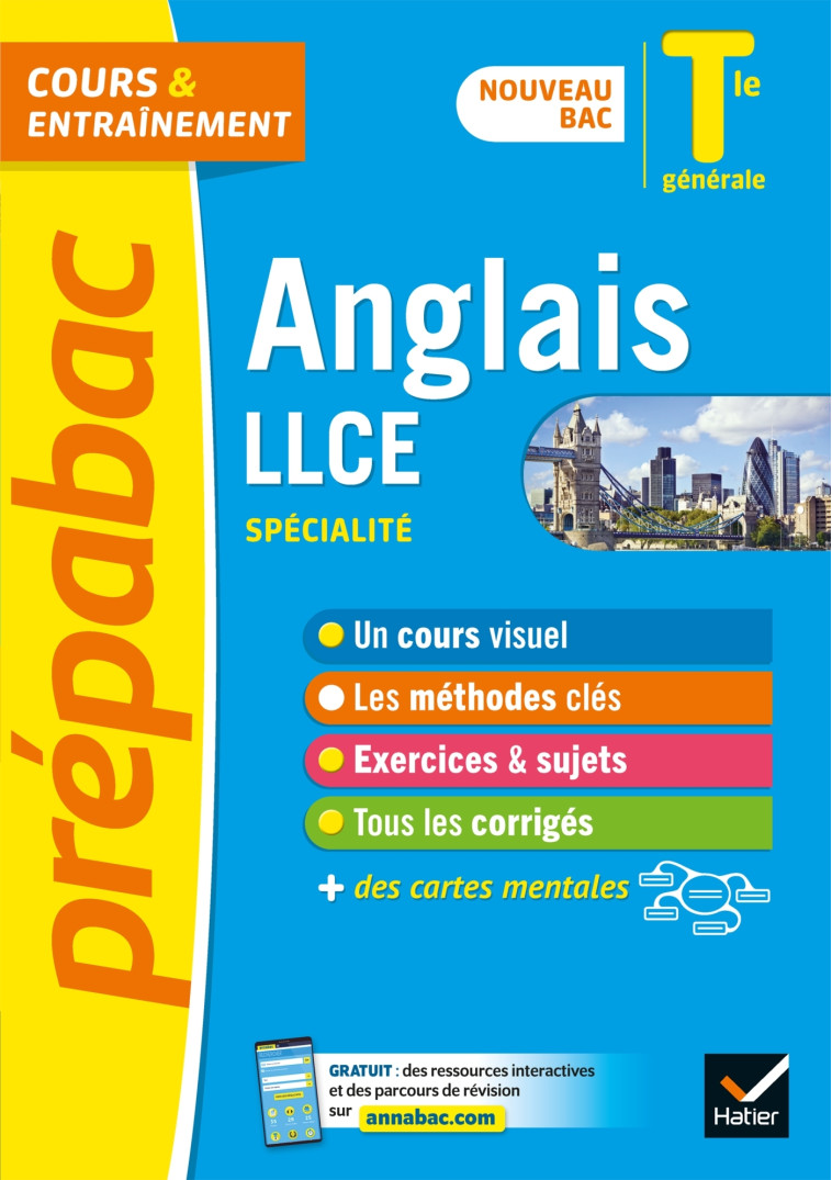 Prépabac Anglais LLCE Tle générale (spécialité) - Bac 2023 - Christine Bitaillou, Viridiana Courty, Lucien Dubuisson, Isabelle Kherbouche - HATIER