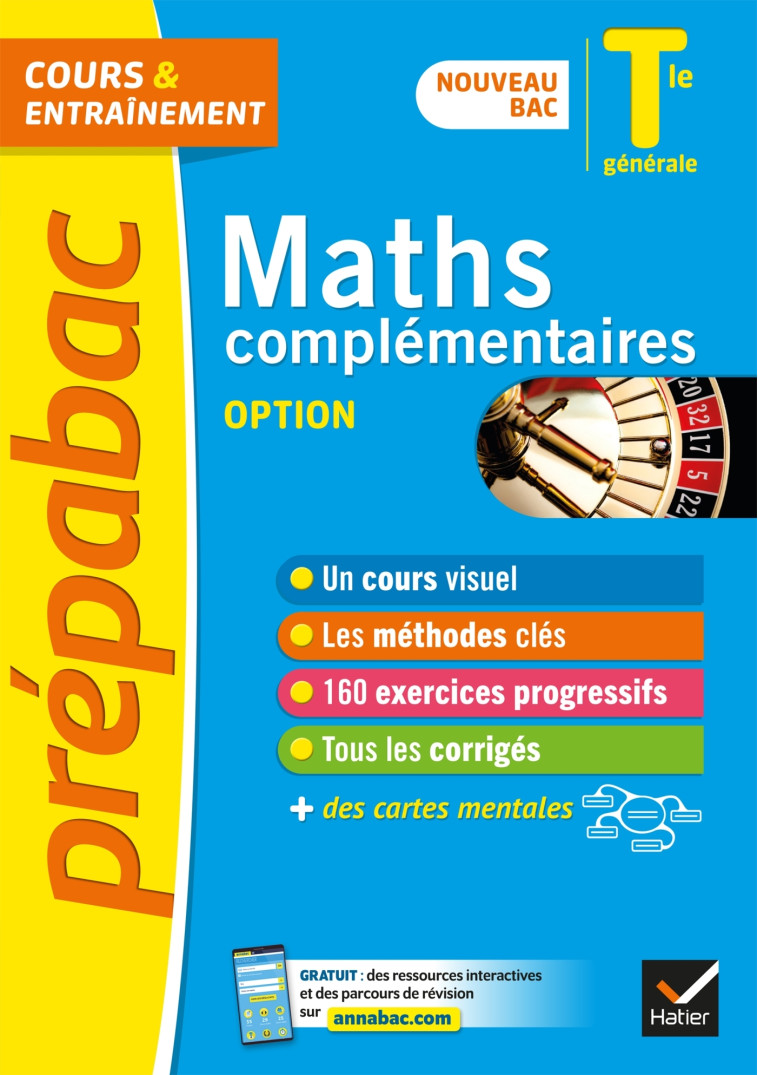 Prépabac Maths complémentaires (option) Tle générale - Bac 2023 - Annick Meyer, Jean-Dominique Picchiottino, Jacques Delfaud, Martine Salmon, Sophie Touzet - HATIER