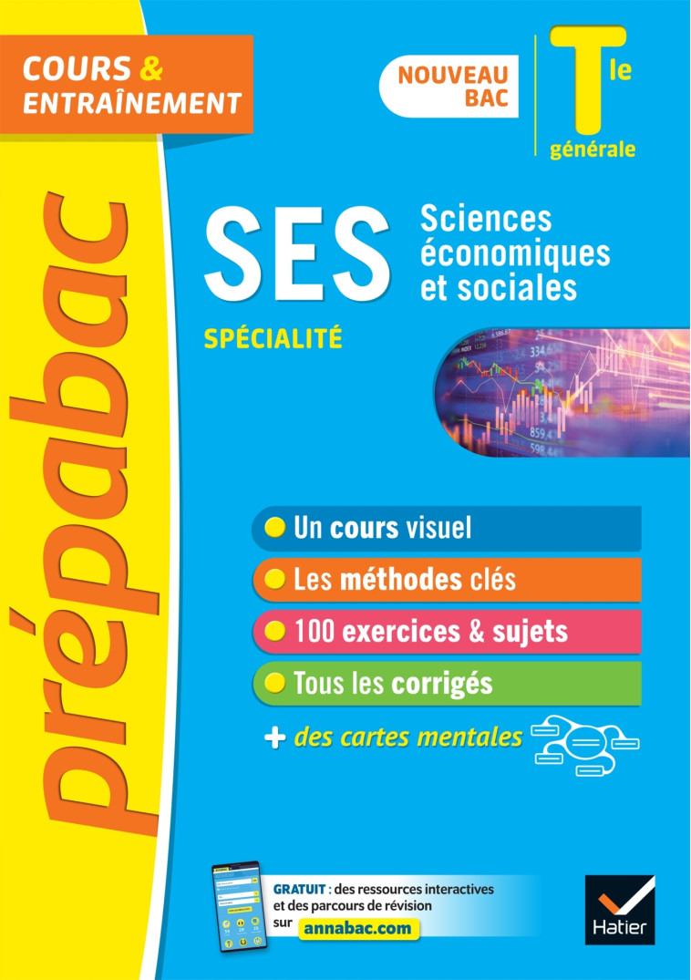 Prépabac SES Tle générale (spécialité) - Bac 2023 - Séverine Bachelerie-Marteau, Sylvie Godineau, Céline Le Feuvre, Sylvain Leder, Denis Martin, François Porphire, Franck Rimbert, Gilles Seurin - HATIER