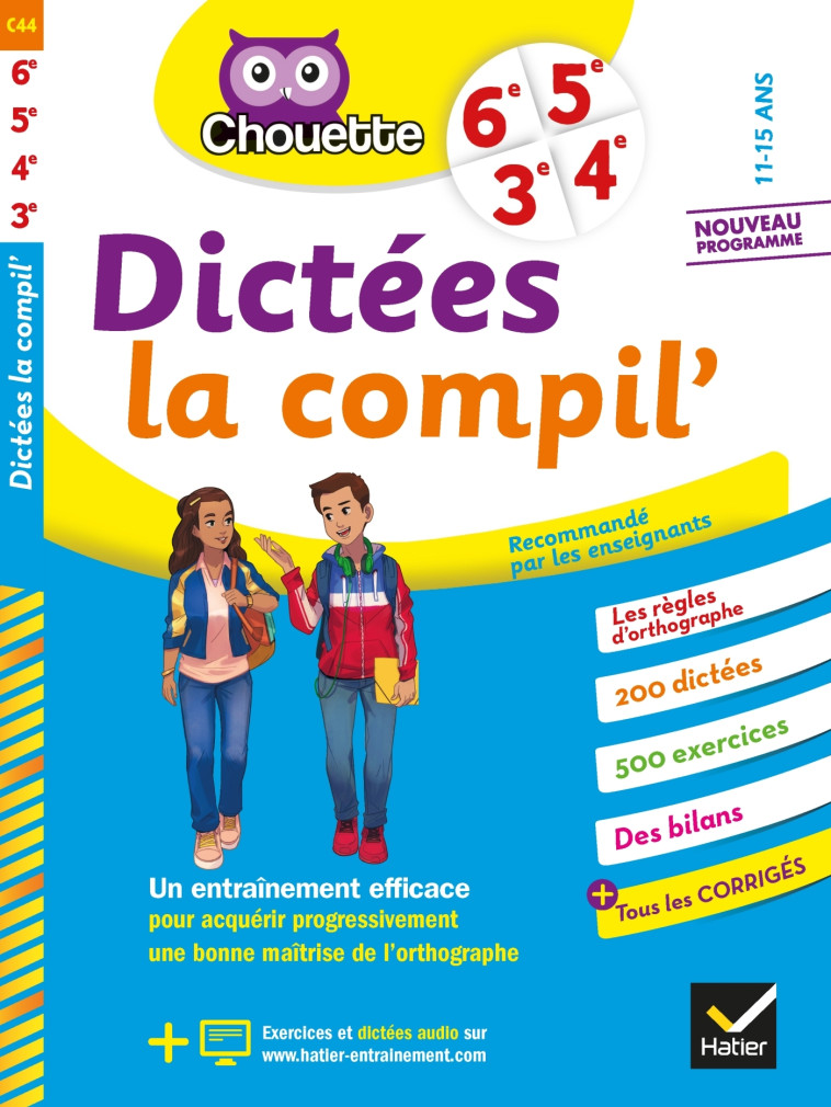 Dictées La Compil' 6e, 5e, 4e, 3e - Sophie Valle - HATIER