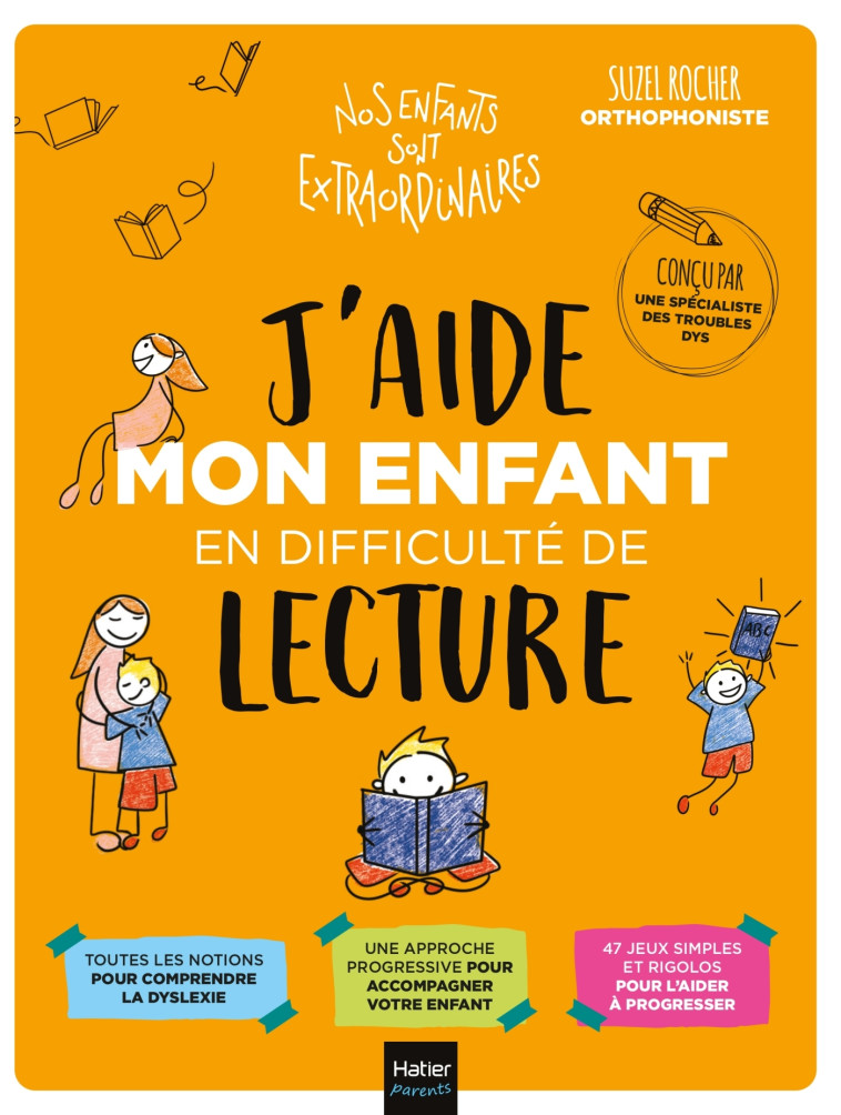 J'aide mon enfant en difficulté de lecture - Suzel Rocher, Aurélia Stéphanie Bertrand - HATIER PARENTS