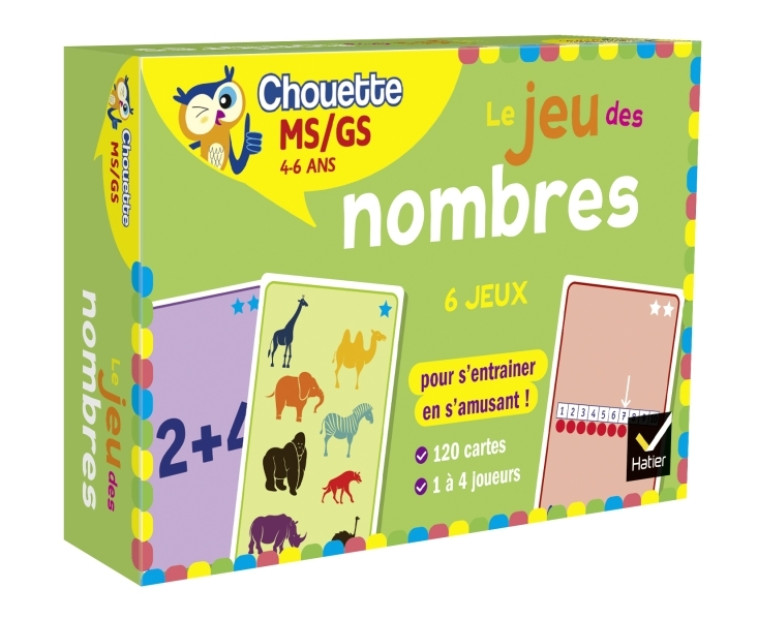 Chouette - Le jeu des nombres MS-GS - Muriel Iribarne, Lucie Domergue, Muriel Iribarne, Lucie Domergue - HATIER