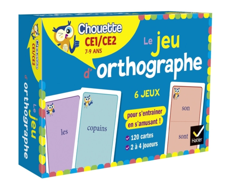 Chouette - Le jeu d'orthographe CE1-CE2 - Nicole Amram, Stéphanie Grison, Nicole Amram, Stéphanie Grison - HATIER