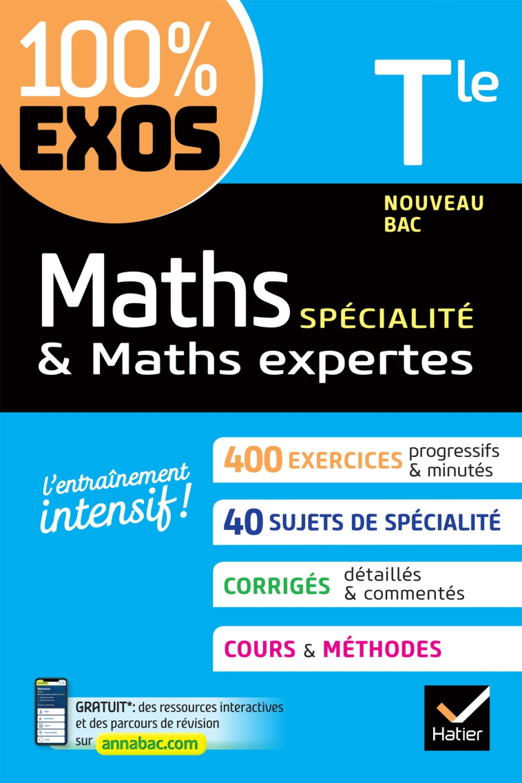 Maths (spécialité) & Maths expertes (option) Tle générale - Fabrice Barache, Sophie Barache, Raphaël Bauer, Sophie Bauer - HATIER