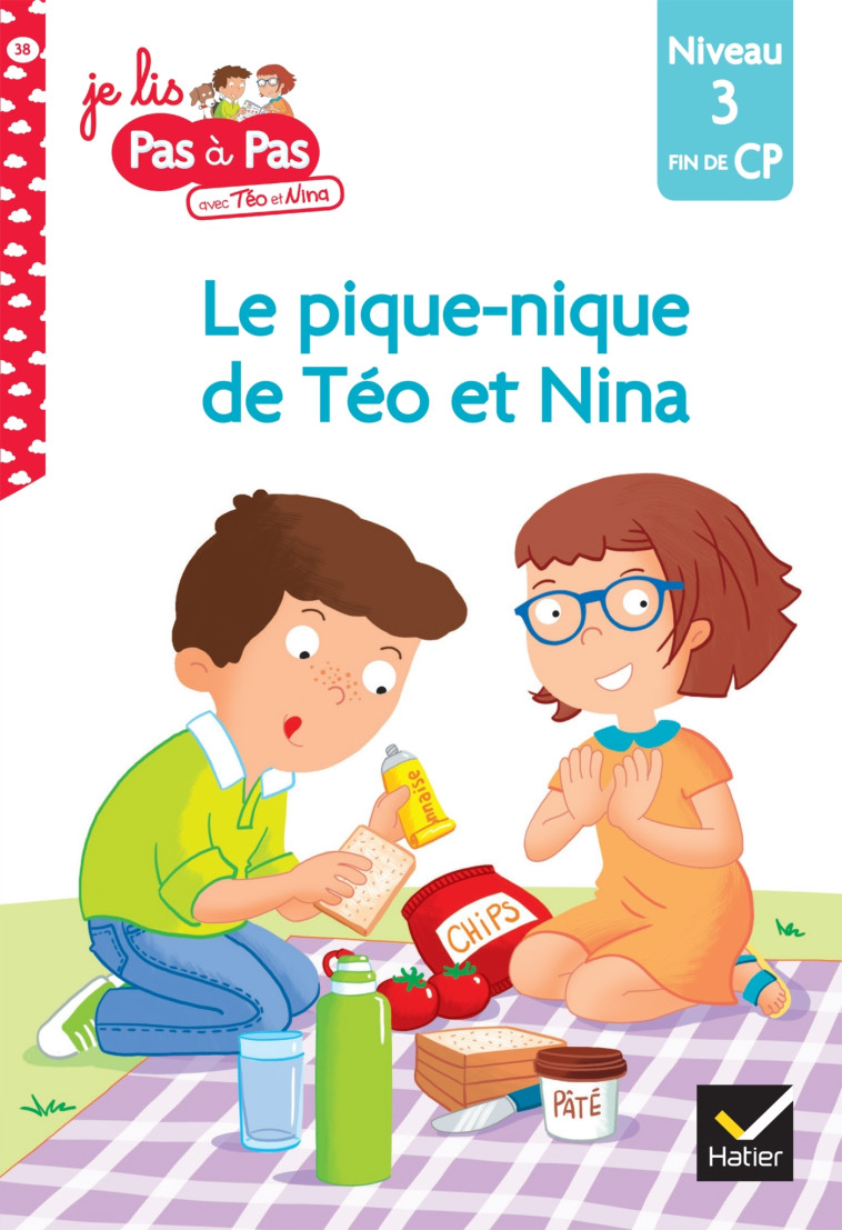 Téo et Nina Fin de CP Niveau 3 - Le pique-nique de Téo et Nina - Marie-Hélène Van Tilbeurgh, Isabelle Chavigny - HATIER