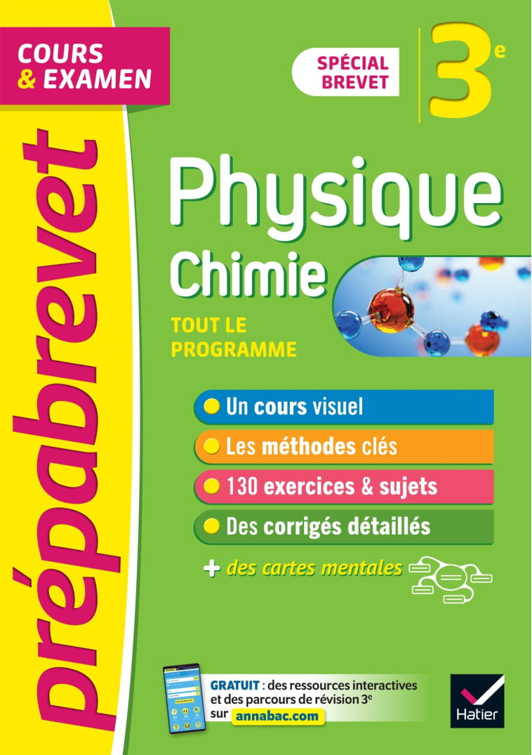 Prépabrevet Physique-Chimie 3e (sciences) - Brevet 2024 - Joël Carrasco, Gaëlle Cormerais - HATIER