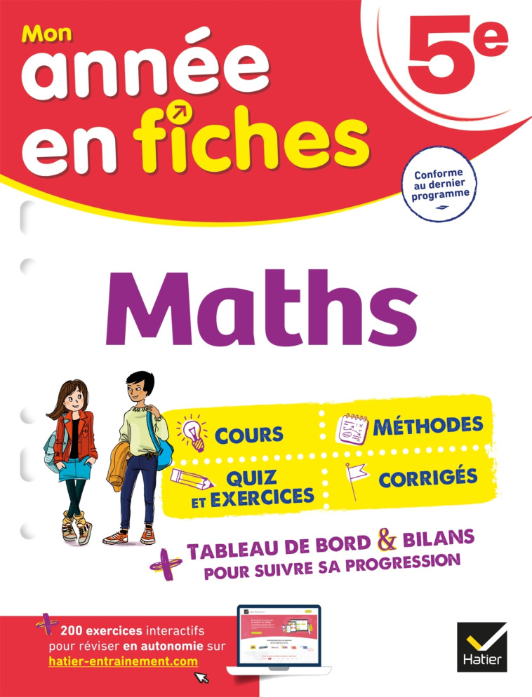 Maths 5e (fiches de révision & exercices) - Corinne De Reggi, Marie Brigitte Goiffon-Jacquemont, Sonia Quinton, Agnès Vellay-Candiago - HATIER