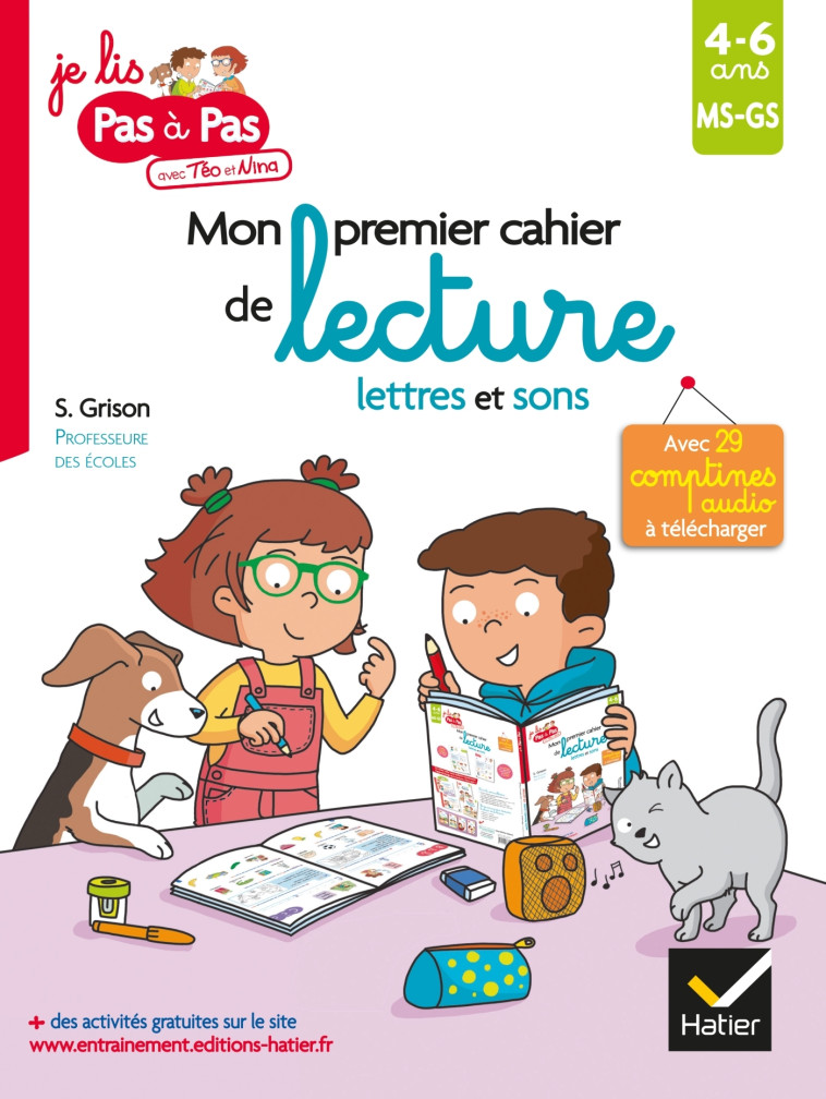 Mon premier cahier de lecture lettres et sons - Stéphanie Grison, Marie-Hélène Van Tilbeurgh - HATIER