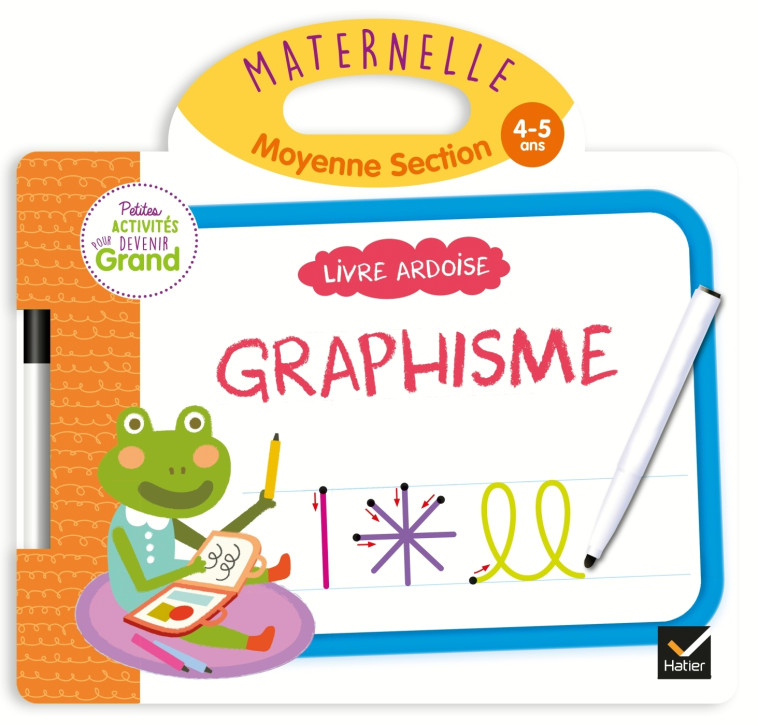 Livre ardoise Graphisme MS - Marie-Françoise Mornet, Frédéric Belonie - HATIER