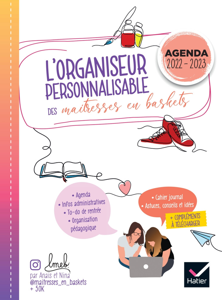 Organiseur personnalisable des maitresses en baskets Ed.2022 - Planification et agenda - Anaïs Proy, Nina Raynal - HATIER