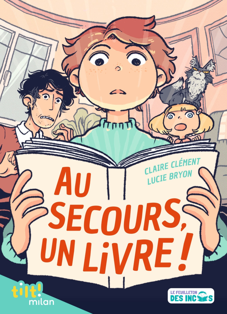 Au secours, un livre ! - Claire Clément, Lucie Bryon - MILAN