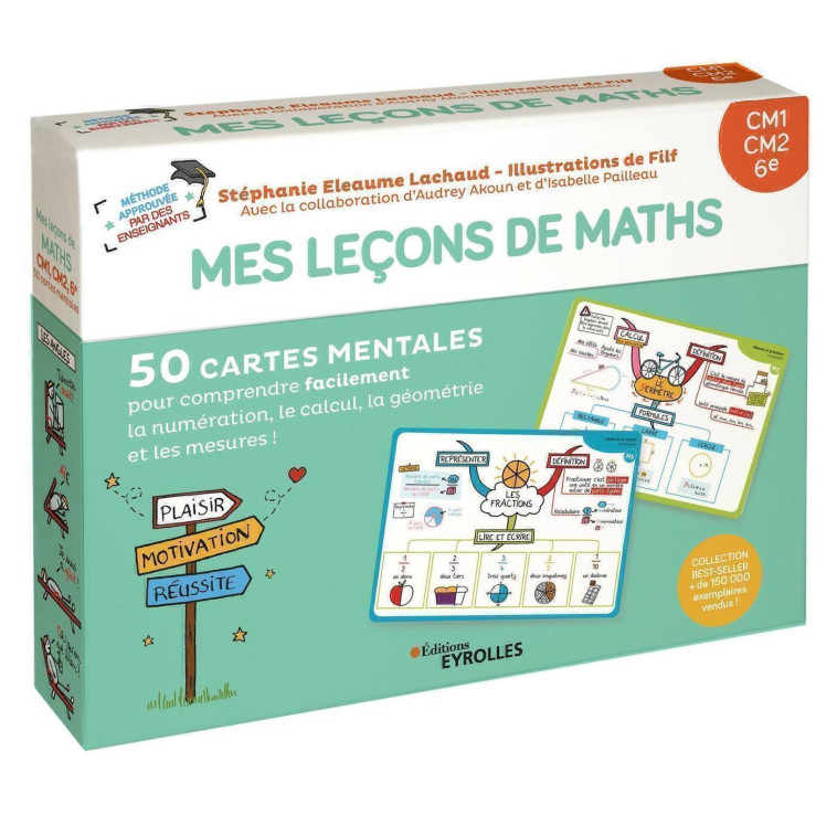 Mes leçons de maths CM1, CM2, 6e -  Filf, Stéphanie Eleaume Lachaud - EYROLLES