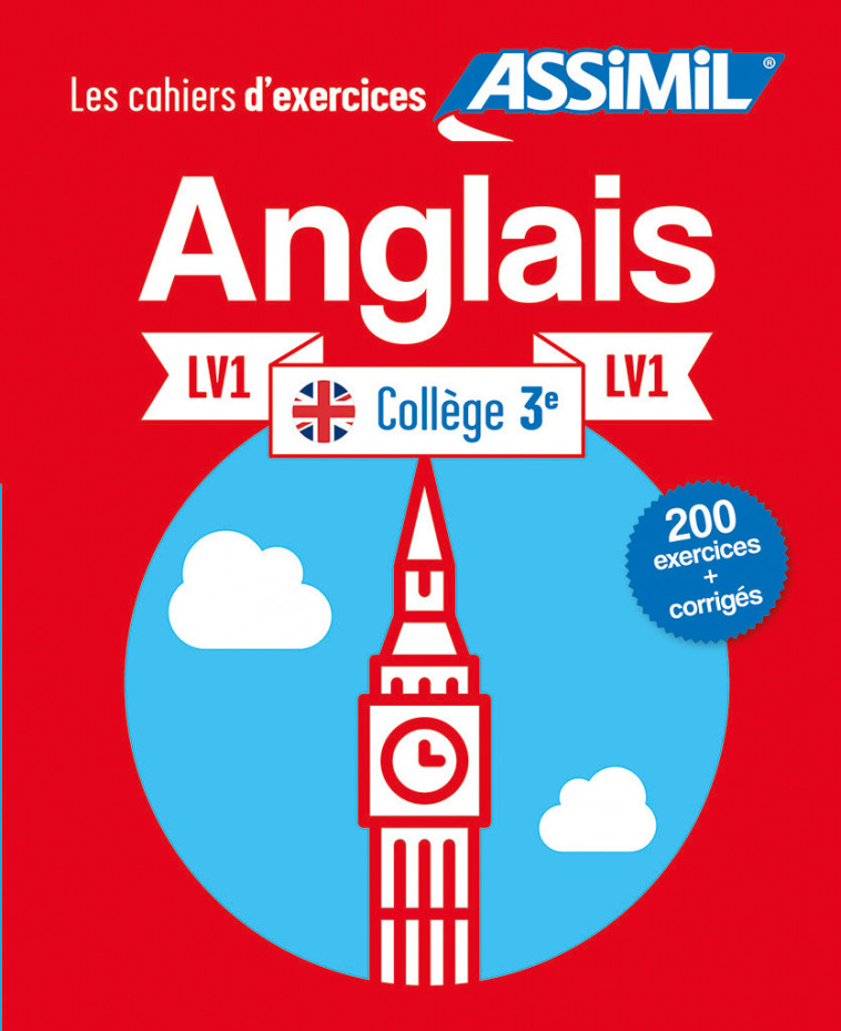 Anglais lv1 collège 3e (cahier d'exercices) -  BAUCHART HElEne, Hélène Bauchart - ASSIMIL