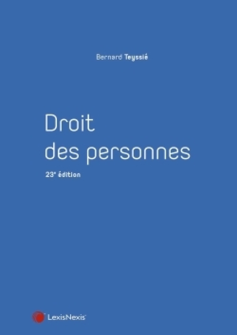 droit des personnes - XXX - LEXISNEXIS