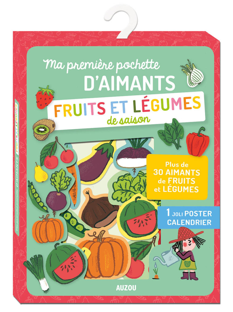 MA POCHETTE D'AIMANTS - FRUITS ET LEGUMES DE SAISON - Mylène Rigaudie - AUZOU