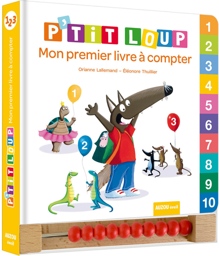 P'TIT LOUP - MON PREMIER LIVRE À COMPTER - Orianne Lallemand, Éléonore THUILLIER - AUZOU