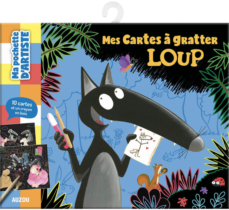 MA POCHETTE D'ARTISTE - MES CARTES A GRATTER LOUP - Orianne Lallemand, Éléonore THUILLIER - AUZOU