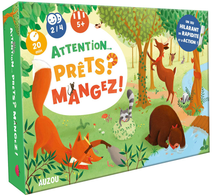 GRAND JEU - ATTENTION... PRÊTS ? MANGEZ ! - Roberto FRAGA, Alice de Page - AUZOU