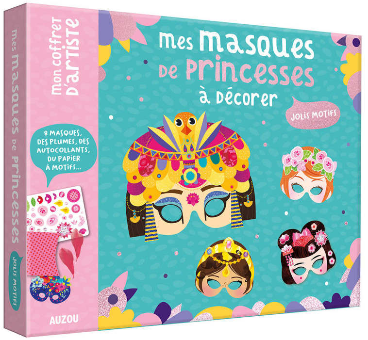 MON COFFRET D'ARTISTE - MES MASQUES DE PRINCESSES À DÉCORER - Maude Guesne, LiliDoll LiliDoll,  LILIDOLL - AUZOU